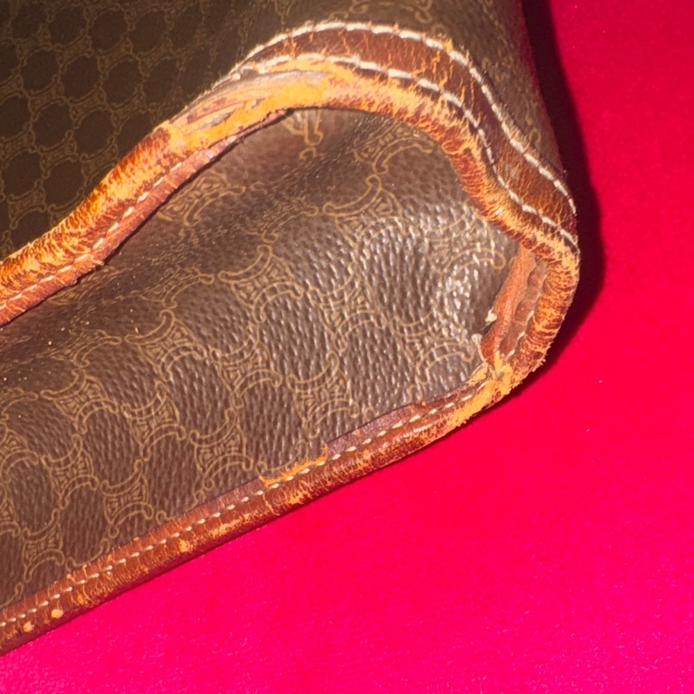 🔥Vintage large AUTHENTIC Celine Brown leather Clutch🔥 pre loved - Picture 8 of 10